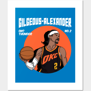 Shai Gilgeous-Alexander Comic Style Art Posters and Art